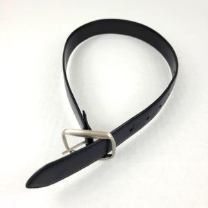 Boy's Black Genuine Belt Leather